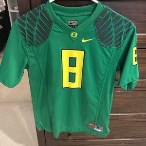 Vintage Marcus Mariota Oregon Ducks Neon Green jersey. (Heisman Year)